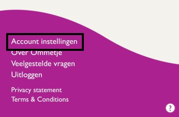 Ommetje account instellen